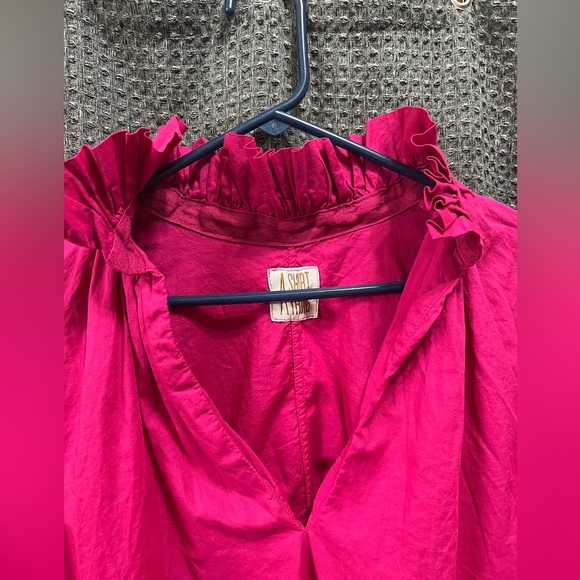 A Shirt Thing Josephine Blouse Fuschia Pink Petite Small Made in Italy - Picture 5 of 10